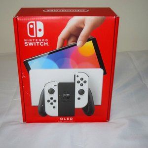 Nintendo Switch OLED Model HEG-001 Handheld Console - 64GB - White